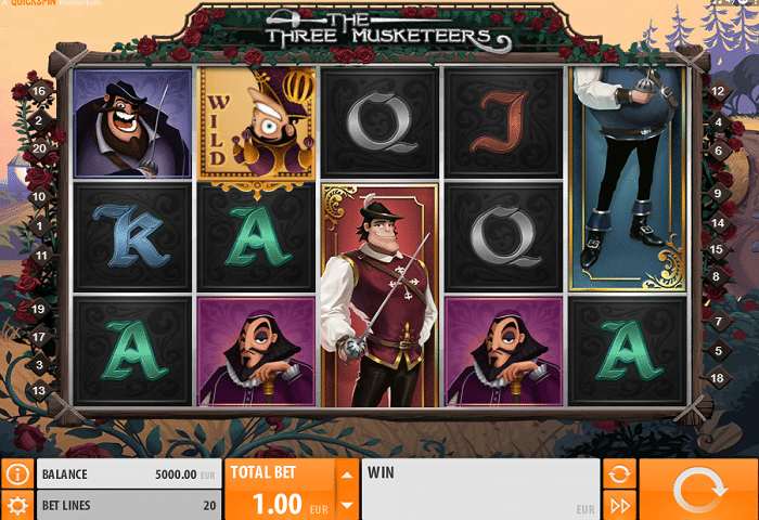 The Three Musketeers Quickspin