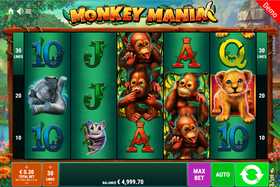 Monkey Mania Gamomat